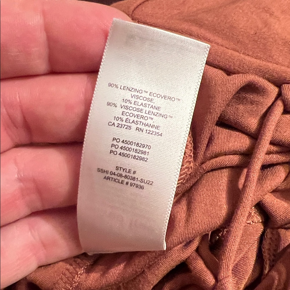 Wilfred by Aritzia Dreamweaver Midi Jersey Dress in Mocha Brown, size Medium - Picture 11 of 16